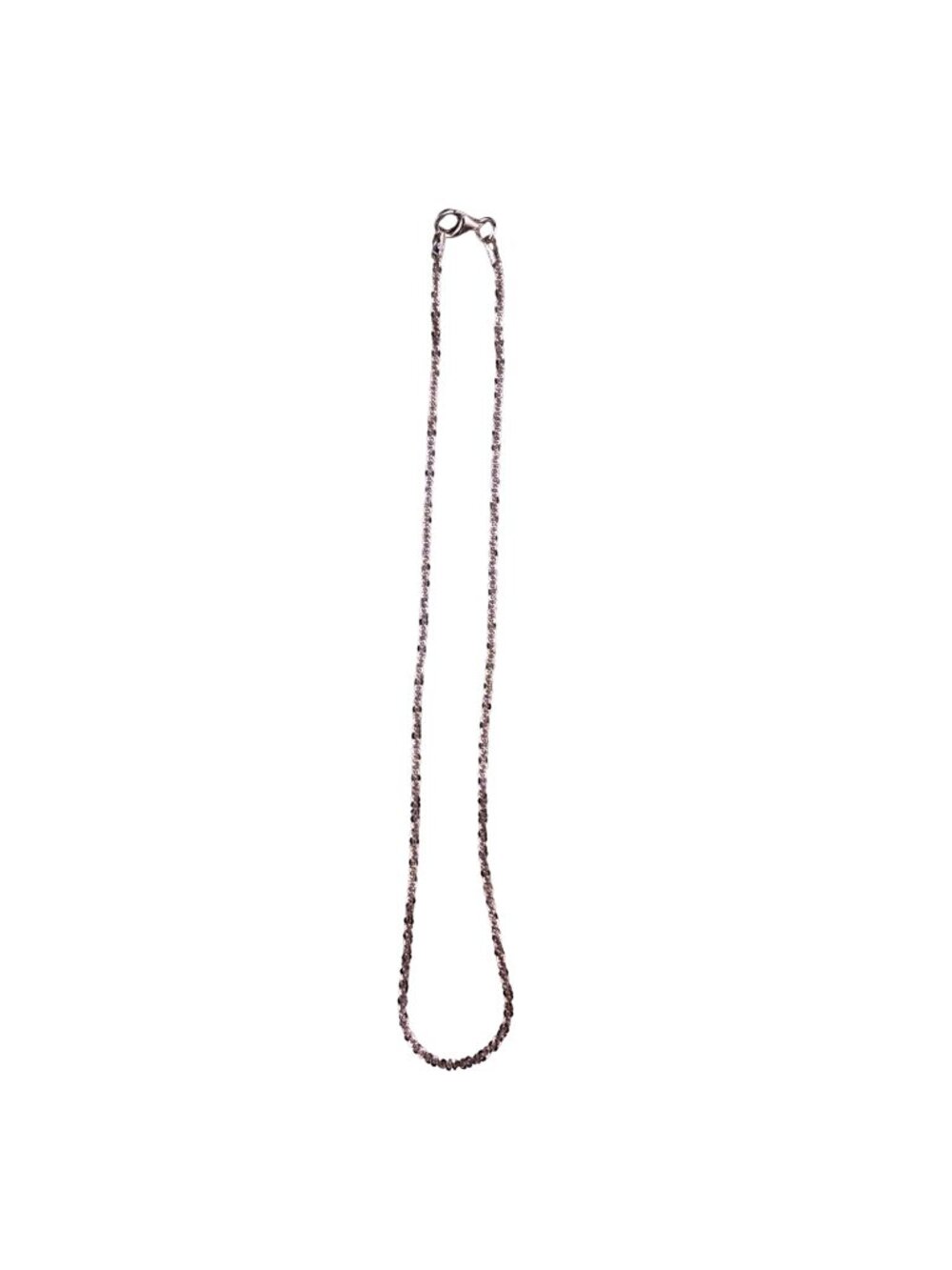 Diamond-Cut Sterling Silver Womens Chain Ankle Bracelet 925 Spring Ring Clasp